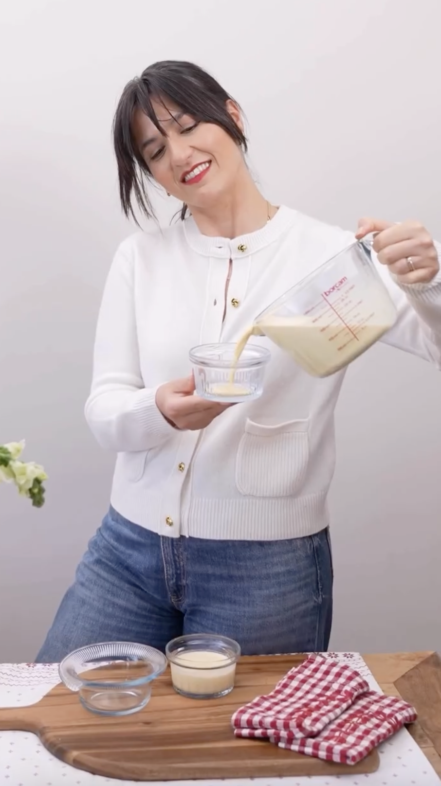 Balkabaklı Crème Brûlée Kaplara Dökme