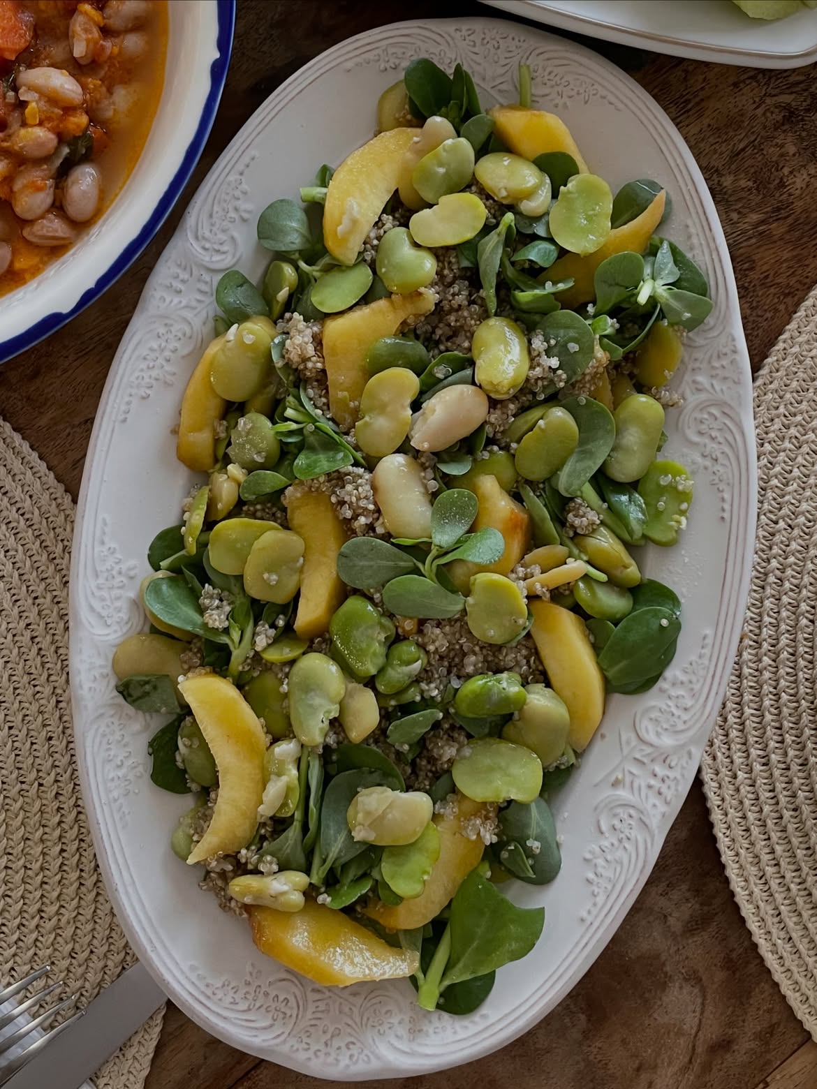 Taze İç Baklalı Kinoa Salatası