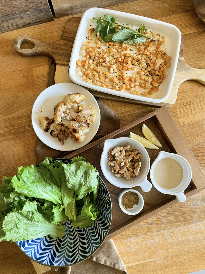 Vegan patlak kuru fasulye salatası tarifi malzemeleri